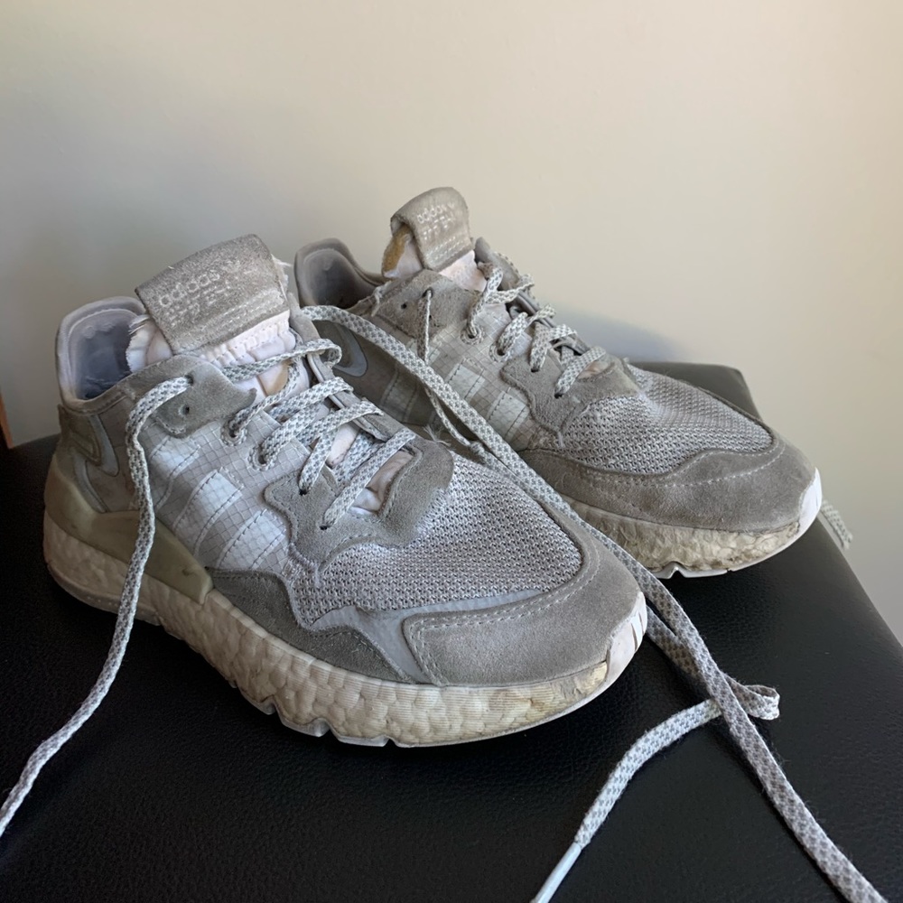 Grey Adidas night joggers